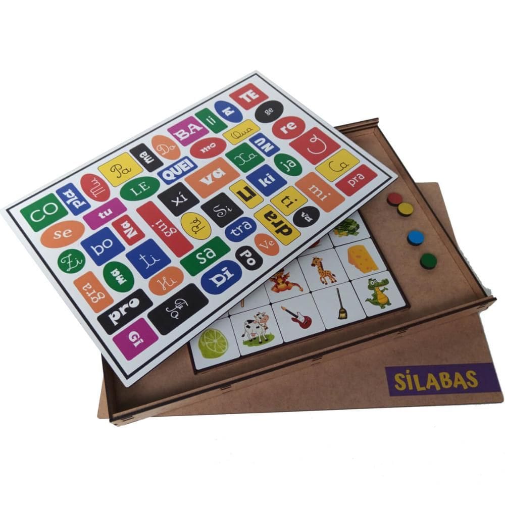 Jogo Educativo para Educação Infantil Sílabas Pedagógico Lin