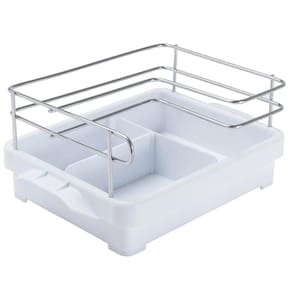 Suporte Porta Condimentos para Cozinha Branco Azeite Vinagre Sal Temperos Utimil