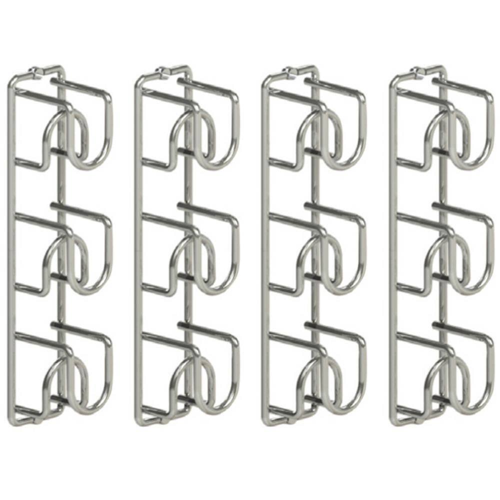 Kit 4 Suporte para 3 Garrafas de Vinho cada Adega de Parede Aramado Masutti Cube