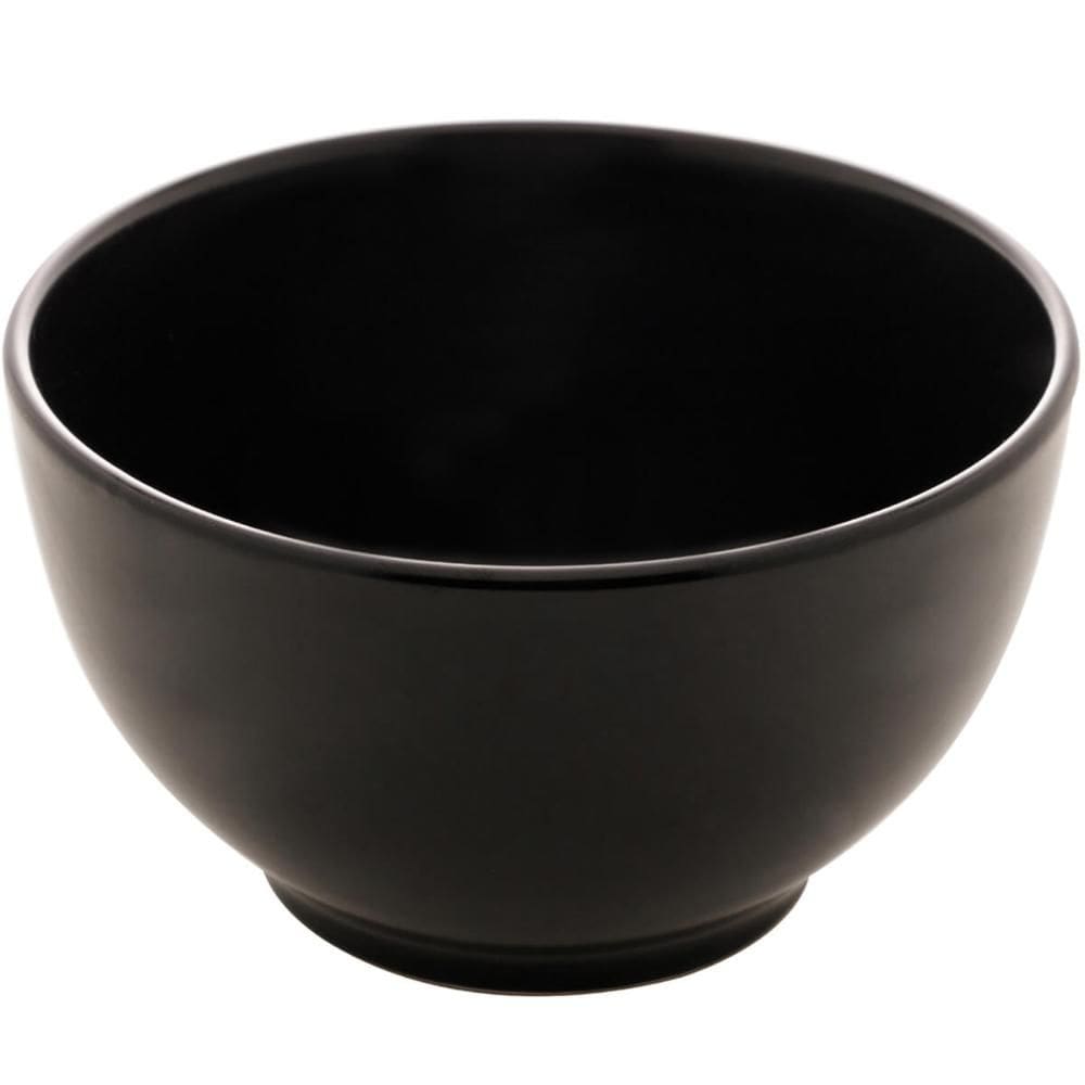 Bowl Lyor Preto Cerâmica 680ml Cronus Cumbuca Tigela Saladas Caldos Sobremesas