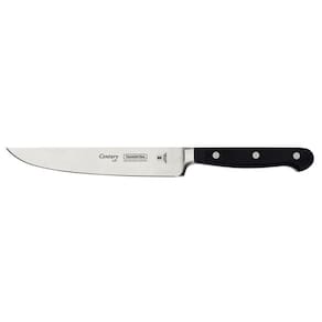 Faca para Cozinha Tramontina Century 6` em Aço Inox e Cabo em Policarbonato Preto