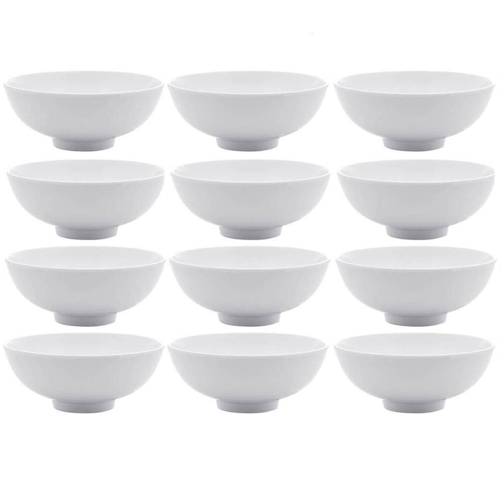 Kit 12 Bowls de Melamina 12,5x5cm Cumbuca Pequena Potinho para Sobremesa Frutas