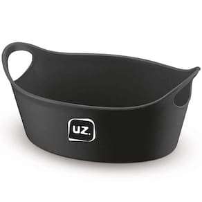 Kit 48 Cestos para Servir Batata Frita Porções Preto 28x12cm Restaurante Bar Lancheria Plus M Uz Utilidades