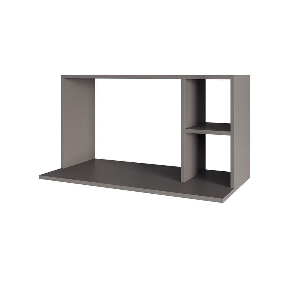 Suporte Microondas com 2 Nichos em MDP Suspenso Zain 80cm Grafite M12 - D`Rossi