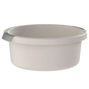 Bacia Flow 5L Bege Ou com Pega Ergonômica e Gradação de Litr
