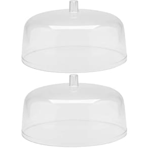 Kit 2 Cúpulas para Prato de Bolo 30cm Tampas Boleira Natural