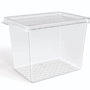 Organizador de Geladeira Multiuso Cozinha 1,3L com Tampa Tra