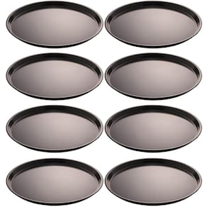 Kit 8 Formas para Pizzaria Padaria 31,5cm Assadeiras Antiade