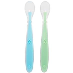 2 Colheres Silicone para Introdução Alimentar Bebê Mácia 23c