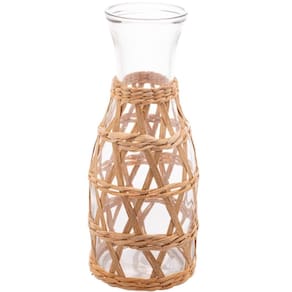 Garrafa de Vidro com Sisal Wolff 800ml para Água Suco Leite