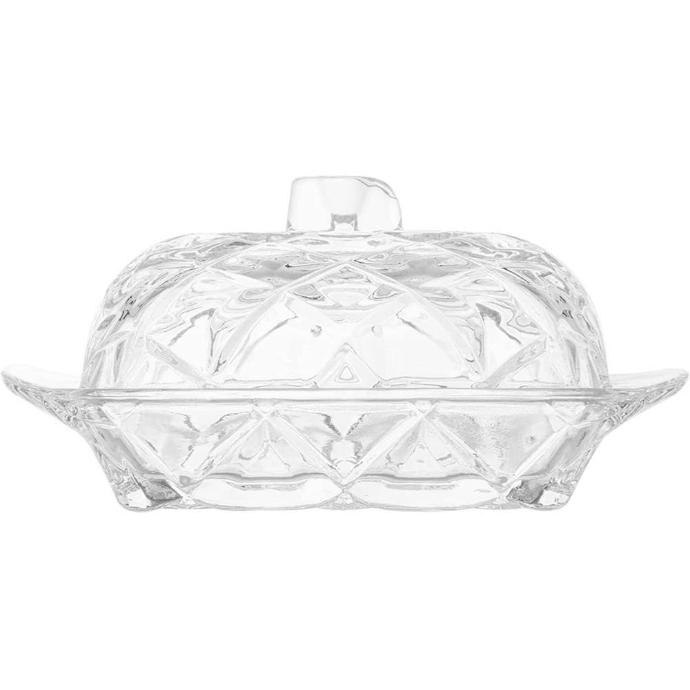 Manteigueira de Cristal com Tampa Deli Diamond Lyor Pote Por