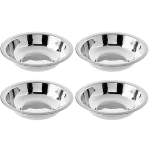 Conjunto de 4 Tigelas Inox Fundas 350ml Bowls Hercules Cumbu