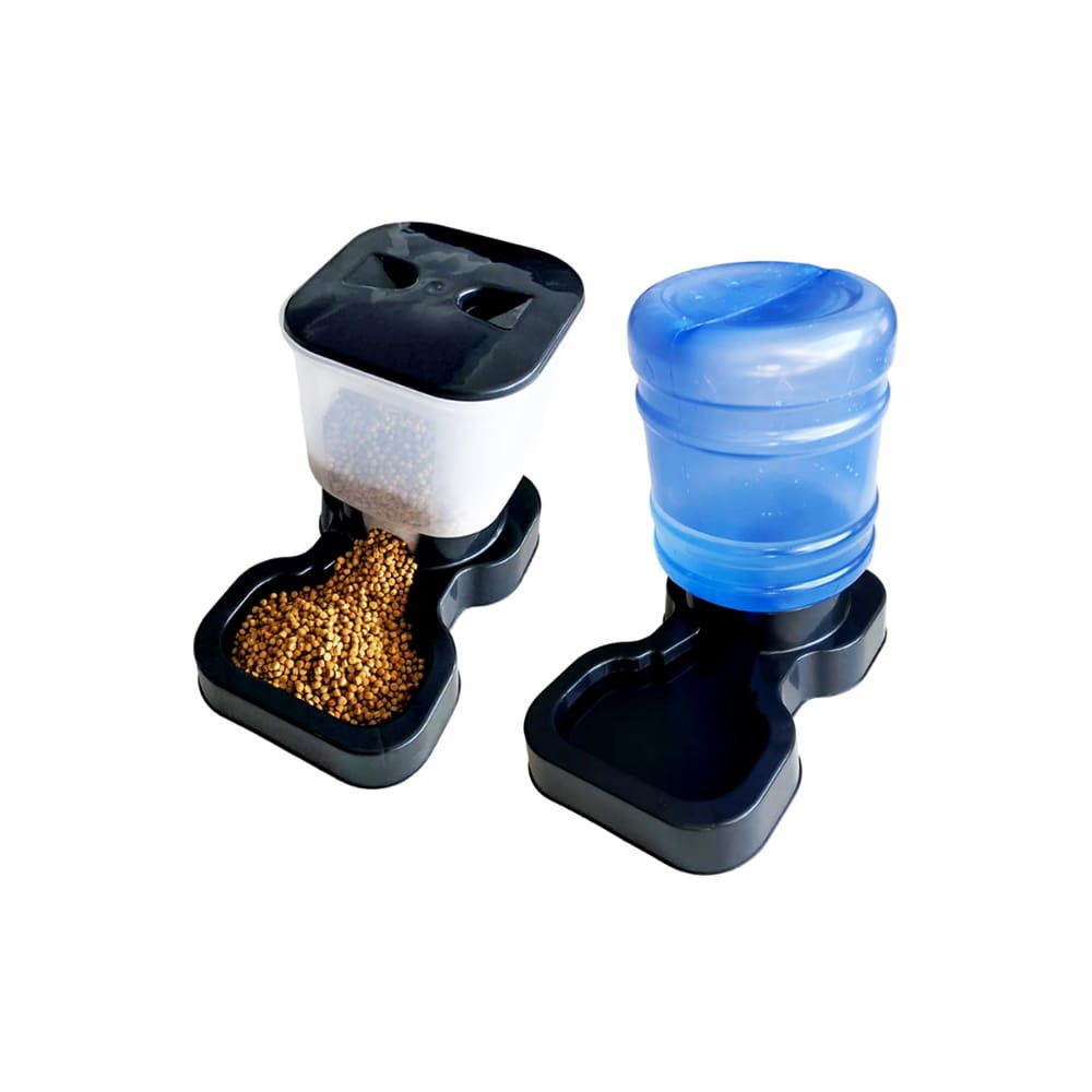 Combo Bebedouro 10 Litros e Comedouro 8 Litros Automático Cães