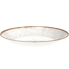 Conjunto 6 Pratos Tramontina de Porcelana Rústicos Fundos De