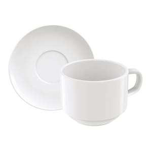 Conjunto de Xicara e Píres Porcelana 240ml Chá Paola Tramont