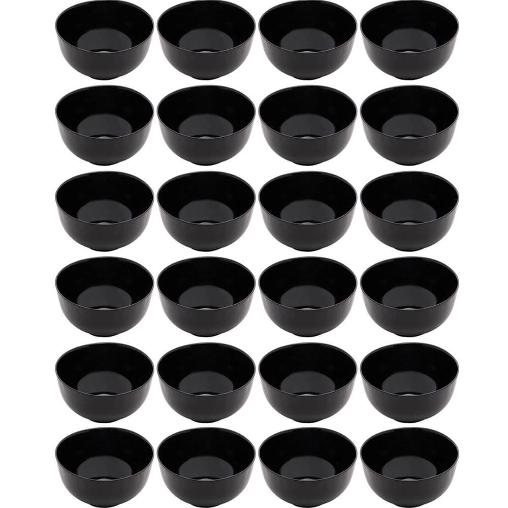24 Cumbuca de Vidro Tigelas para Restaurantes Preto 700ml Su