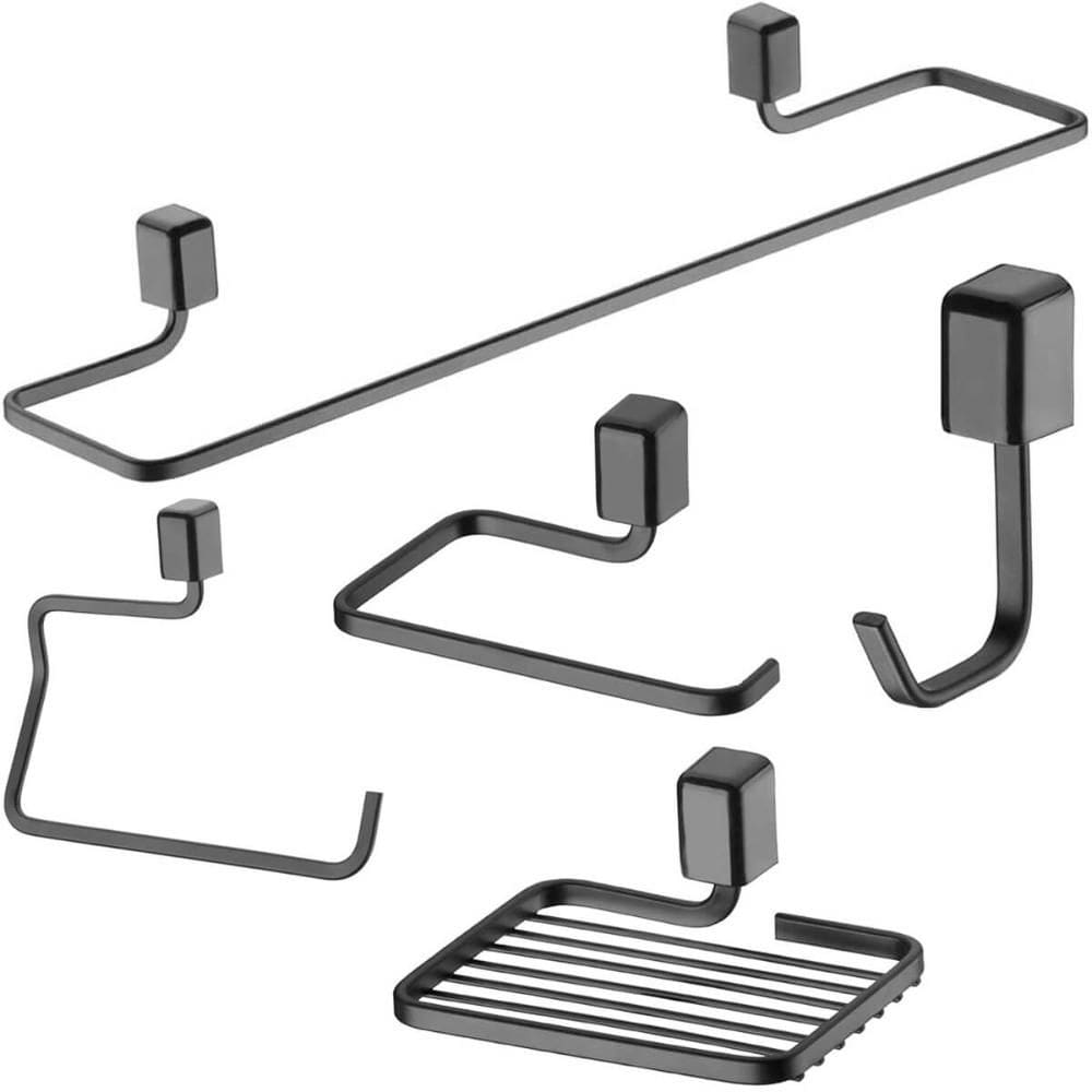 Kit Acessórios Banheiro Papeleira Saboneteira Porta Toalha R