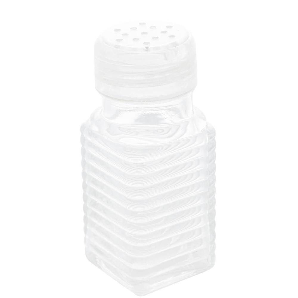 Pote Saleiro Pimenteiro Lyor 80ml Temperos Quadrado de Vidro