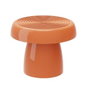 BANDEJA REDONDA ALEGRA 20 CM + PÉ (VASO) 15 CM - PAPAYA - Produfest