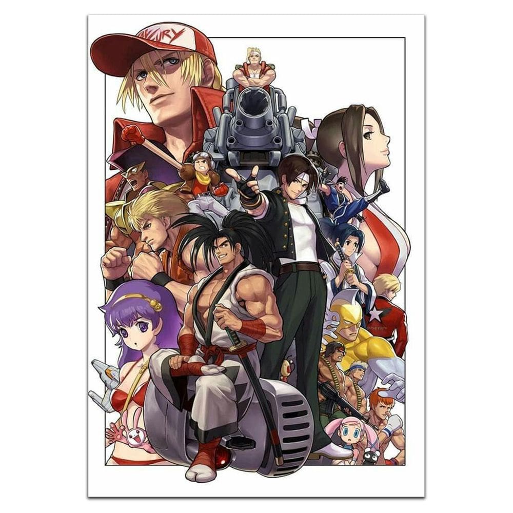 Quadro A3 em MDF Fatal Fury