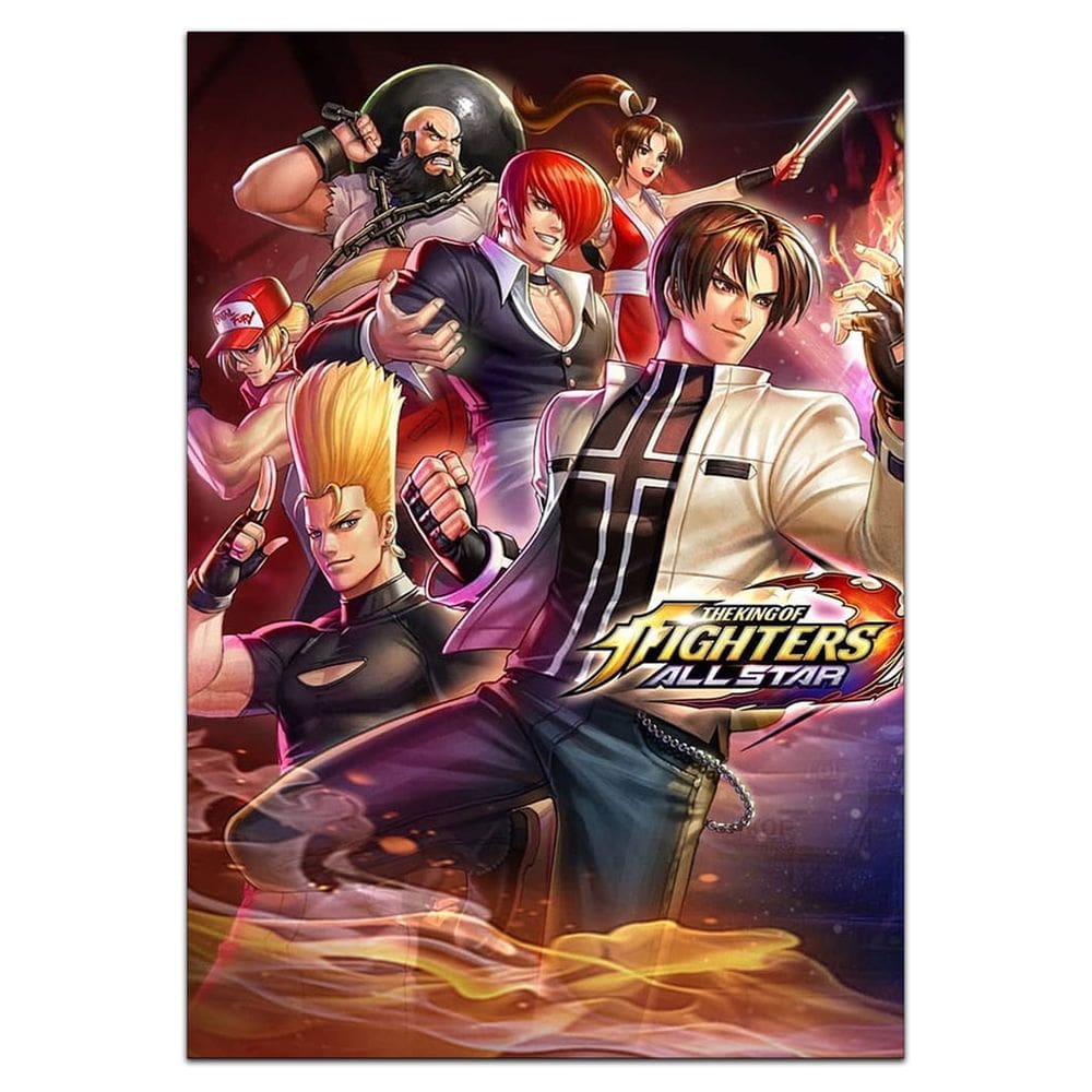 Quadro A3 em MDF The King of Fighters All Star