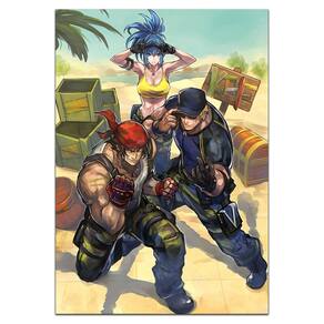Quadro A3 em MDF The King of Fighters Trio Leona