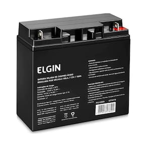 Bateria Selada, Elgin VRLA 12V, 18AH, Para Nobreak