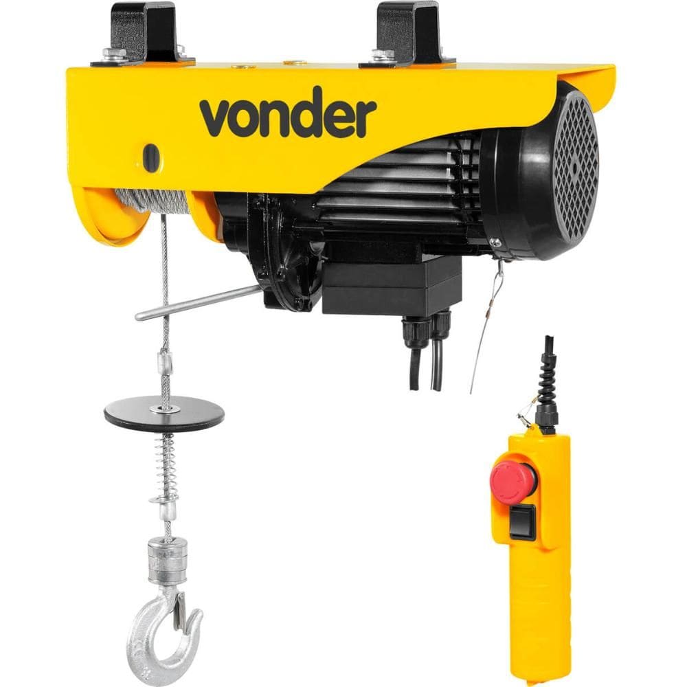 Guincho Elétrico para 0,6 Toneladas GEV600 220V Vonder 1050W Monofásico 4 Polos