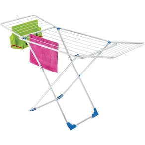 Varal de Chão com Abas Luxo Pés Dobráveis 148x56x96cm Branco