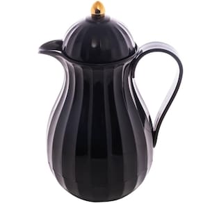 Garrafa Térmica Café Vintage Lyor Preta 1L Bule Plástico Jum