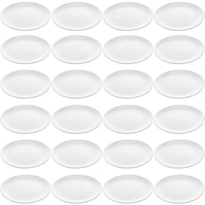 Kit 24 Pratos de Melamina Brancos para Restaurantes Hotéis B