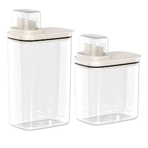Kit 2 Dispenser para Sabão Líquido Amaciante 1,5L e 2,3L Flo