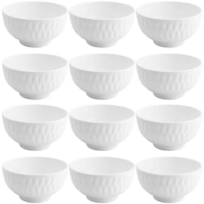 Jogo de Tigelas de Porcelana 270ml Ballon Lyor 12pçs Cumbuca