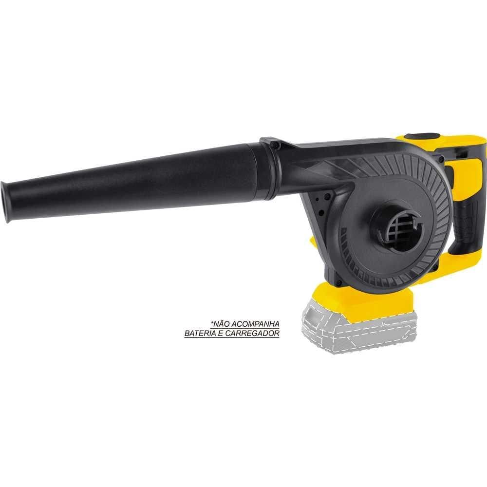 Soprador/aspirador bateria intercambiável de 18 V sem bateri