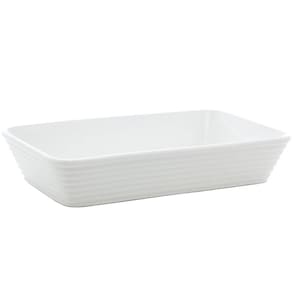 Travessa de Porcelana Branca Linea Lyor 20,5x15,5cm Refratár