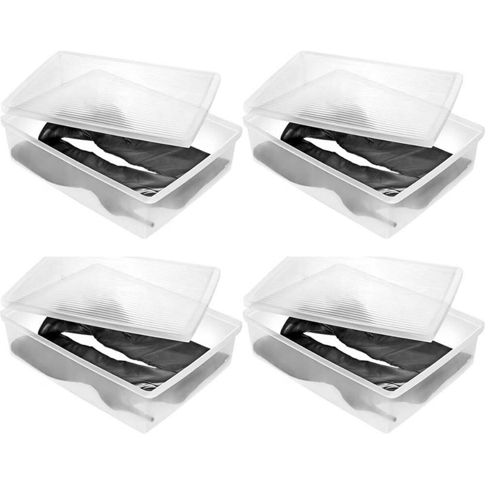 Kit 4 Caixas para Botas Cano Longo Ordene Organizadoras Tran