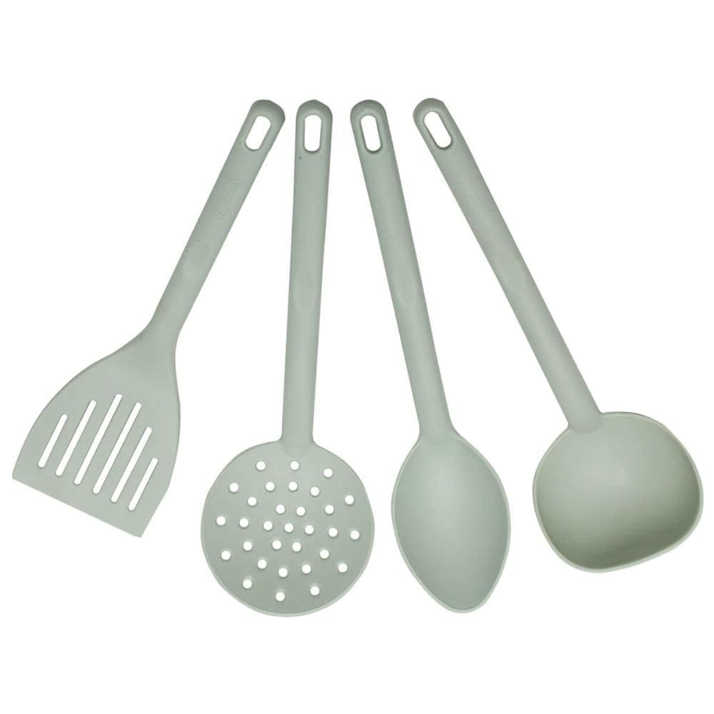 Conjunto Utensílios de Cozinha Plástico Kit Jogo Colher Conc