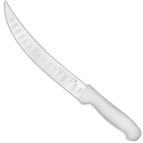 Faca de Açougue Inox Cabo Branco 10` Açougueiro Profissional