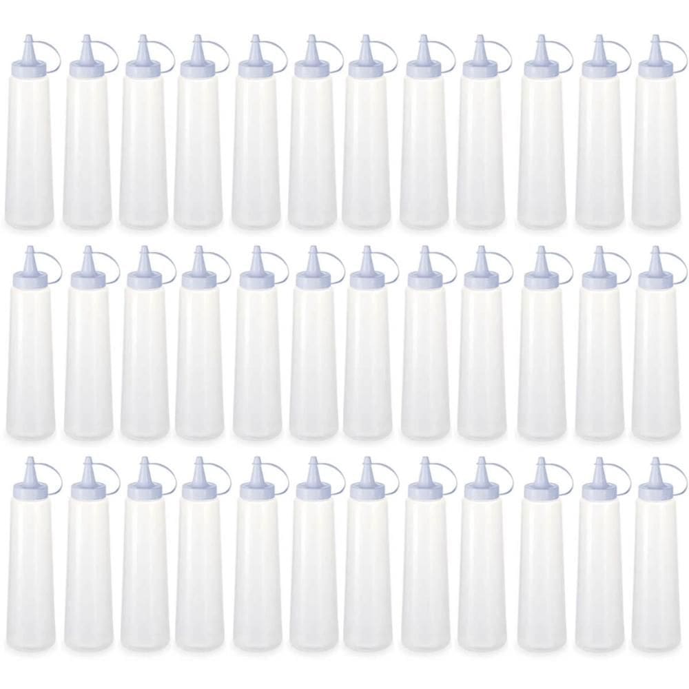Kit 36 Bisnagas para Molhos Plástica 400ml Ketchup Mostarda