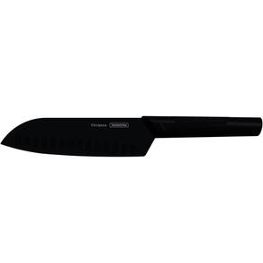 Faca Santoku Tramontina Nygma 7` Inox Preta para Cortar Legu