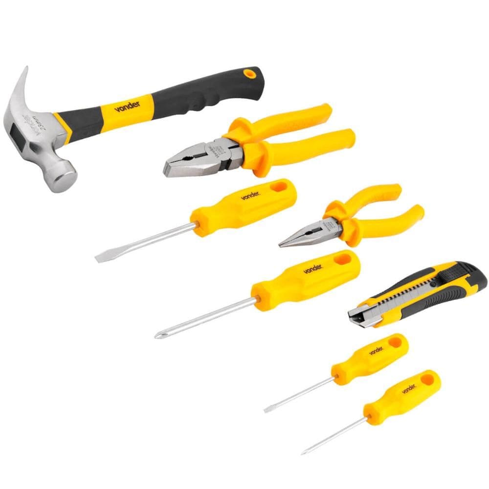 Kit Ferramentas 8pçs KF080 Vonder Para Manutenções E Reparos