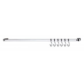 Barra De Piatina Em Aço Carbono Bella Cucina 45cm 7 Peças Future Cromado