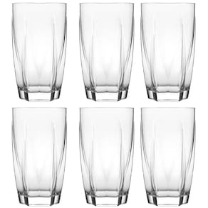 Jogo de Copos de Vidro 410ml com 6 Peças Capri Long Drink Nadir Figueiredo Transparente