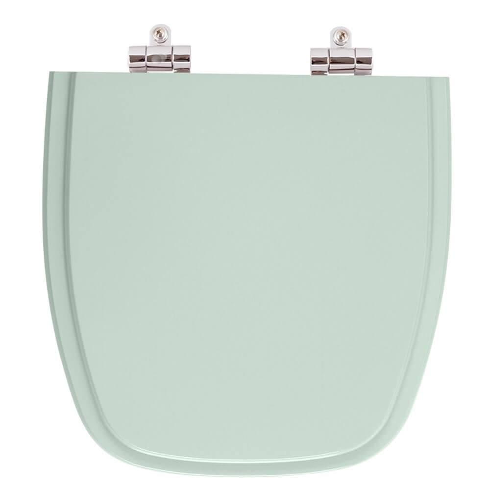 Assento Sanitario Poliester Com Amortecedor Fit Agua Marinha (verde Agua) Para Vaso Celite