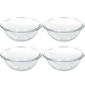 Conjunto 4 Tigelas de Vidro 1,5L Potes Redondos Marinex Plus