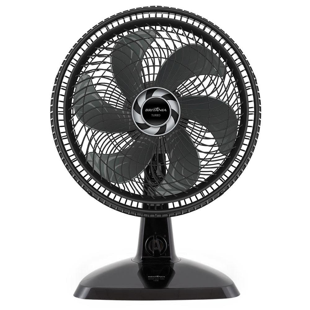 Ventilador de Mesa 40cm 6 Pás Britânia Super Turbo BVT405 155W Preto 127V