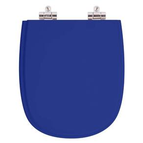 Assento Sanitario Poliester Com Amortecedor Sabatini Azul Para Vaso Icasa
