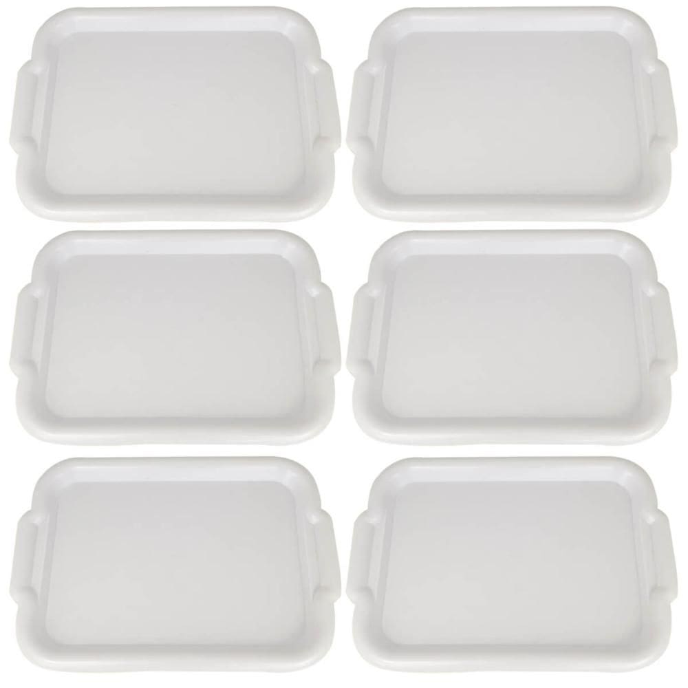 Kit 6 Bandejas para Servir  de Plástico 39x28cm Restaurante
