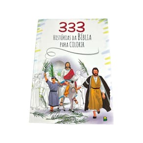 Livro 333 Histórias Da Bíblia Colorir Divertido Infantil