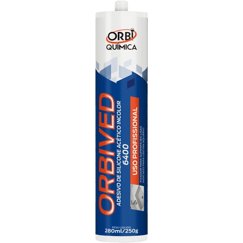 Veda Tubo Orbi Quimica Silicone Incolor
